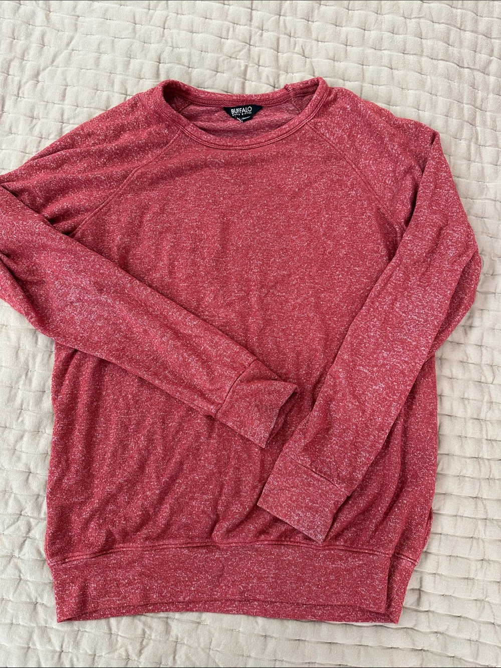 Buffalo David Bitton women’s Heathered Rose Crewneck Sweater